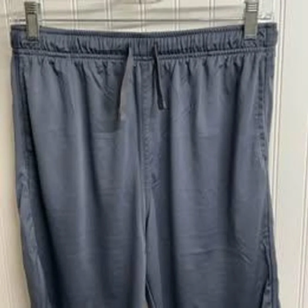 Athletic Works Boys XXL 18 Gray Active Basketball Shorts Elastic Waist Pockets